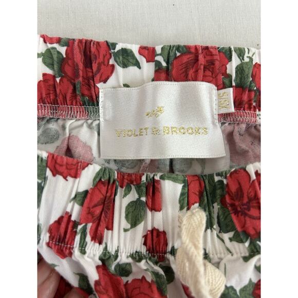 Cozy core comfy Violet & Brooks Red rose Lounge/Pajama Shorts Size XS/S - Picture 5 of 11